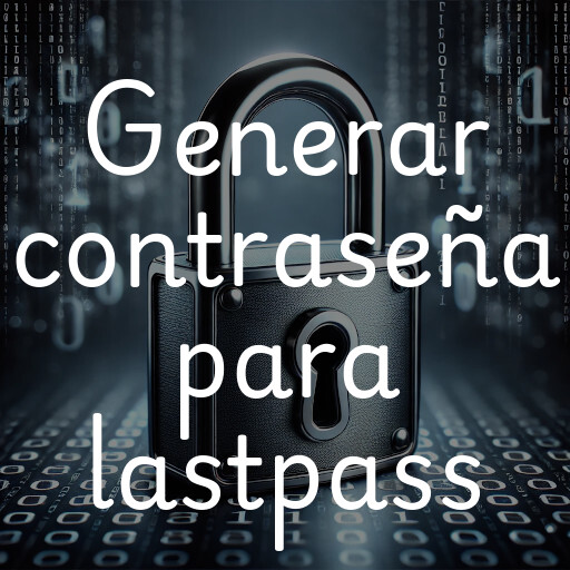 Generar contraseña segura para Lastpass